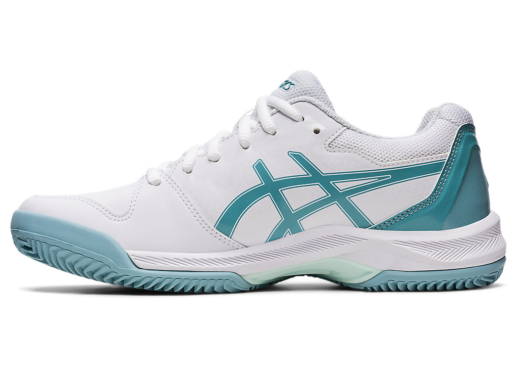 Dámské Tenisové Boty Asics Gel-Dedicate 7 Clay Bílé Blankyt | 9238-LGHAX