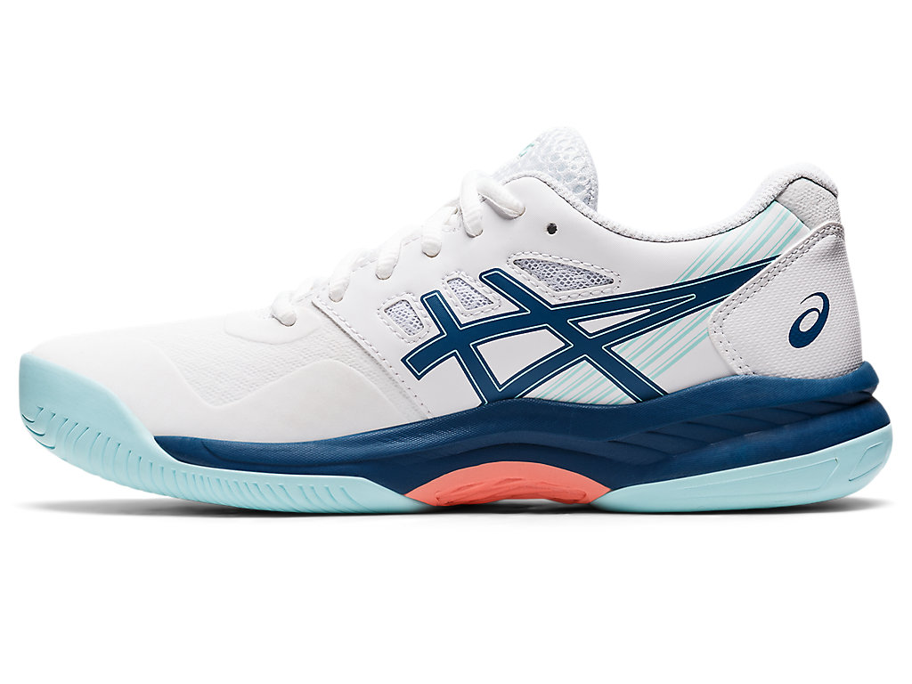 Dámské Tenisové Boty Asics Gel-Game 8 Bílé Světle Indigo | 0762-KDZIC