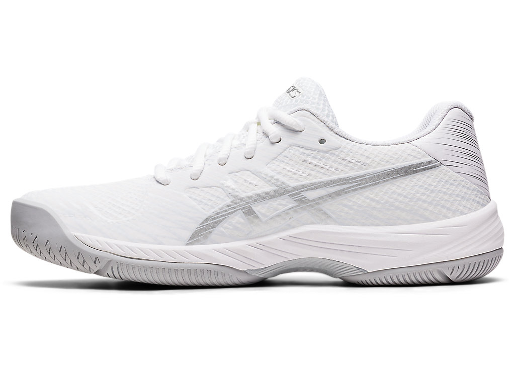 Dámské Tenisové Boty Asics Gel-Game 9 Bílé Stříbrné | 9350-FAUYO