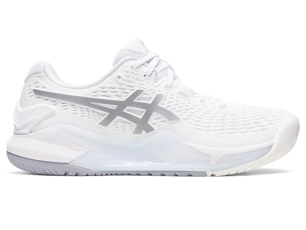 Dámské Tenisové Boty Asics Gel-Resolution 9 Bílé Stříbrné | 1520-YJAUF