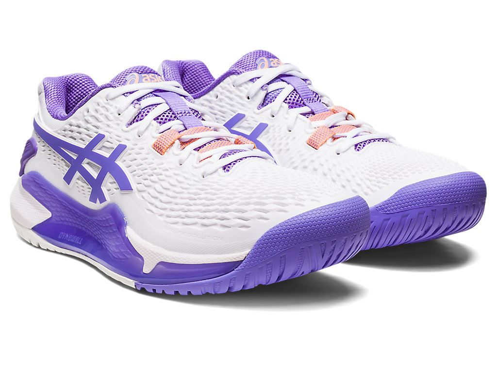 Dámské Tenisové Boty Asics Gel-Resolution 9 Bílé | 2193-MISWT