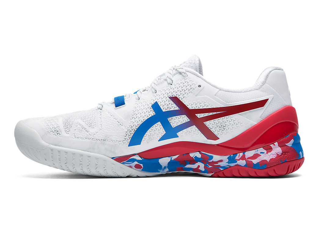 Dámské Tenisové Boty Asics Gel-Resolution 8 L.E. Bílé Stříbrné | 2691-FKUTR