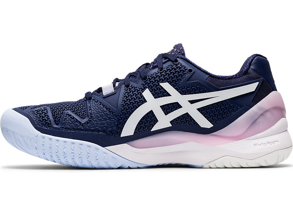 Dámské Tenisové Boty Asics Gel-Resolution 8 Tmavě Blankyt Bílé | 9021-XIHPL