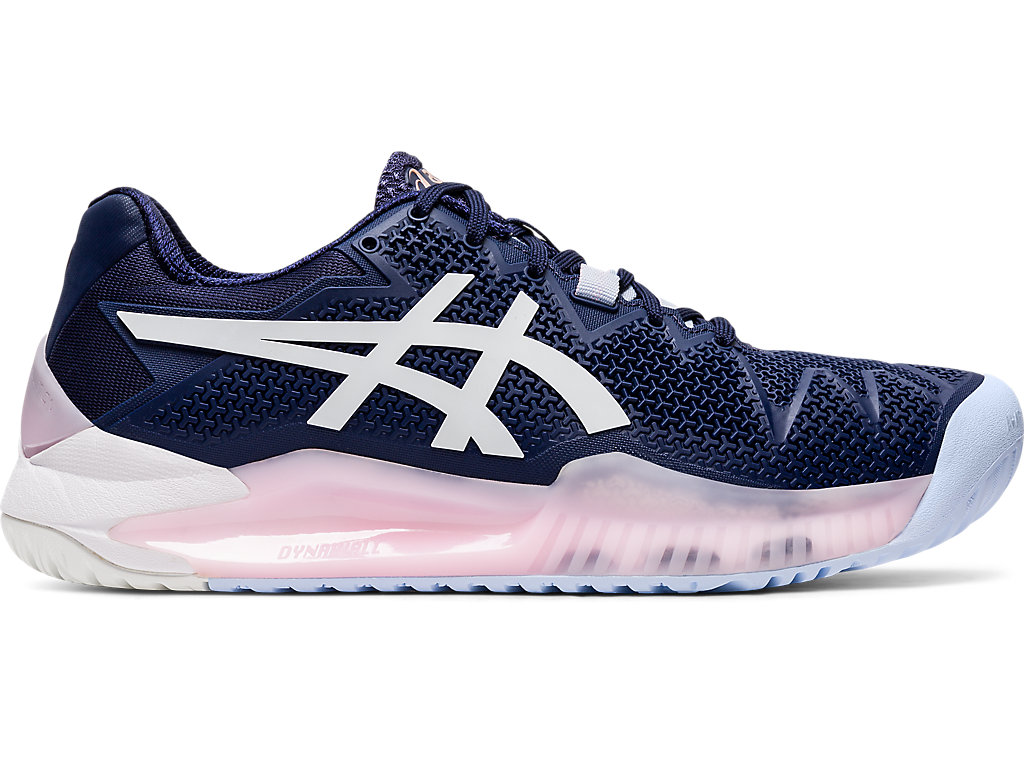 Dámské Tenisové Boty Asics Gel-Resolution 8 Tmavě Blankyt Bílé | 9021-XIHPL