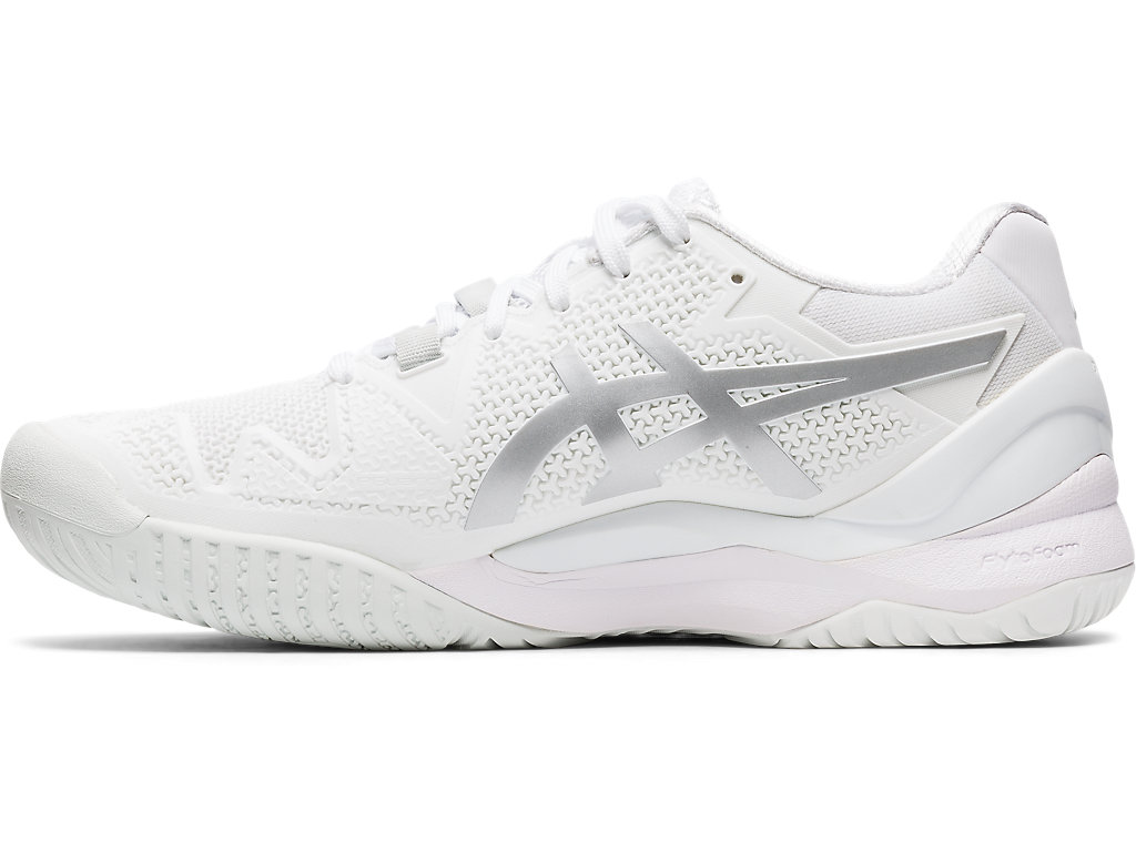 Dámské Tenisové Boty Asics Gel-Resolution 8 Bílé Stříbrné | 9236-JWXDI