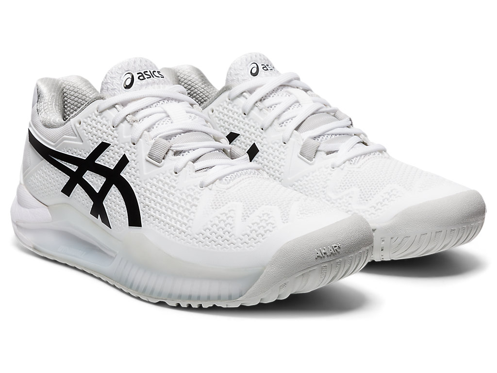 Dámské Tenisové Boty Asics Gel-Resolution 8 Bílé Černé | 9613-JVXDY