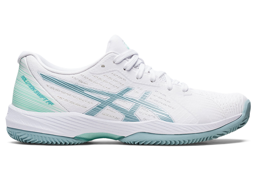 Dámské Tenisové Boty Asics Solution Swift Ff Clay Bílé Blankyt | 8561-DVWGM