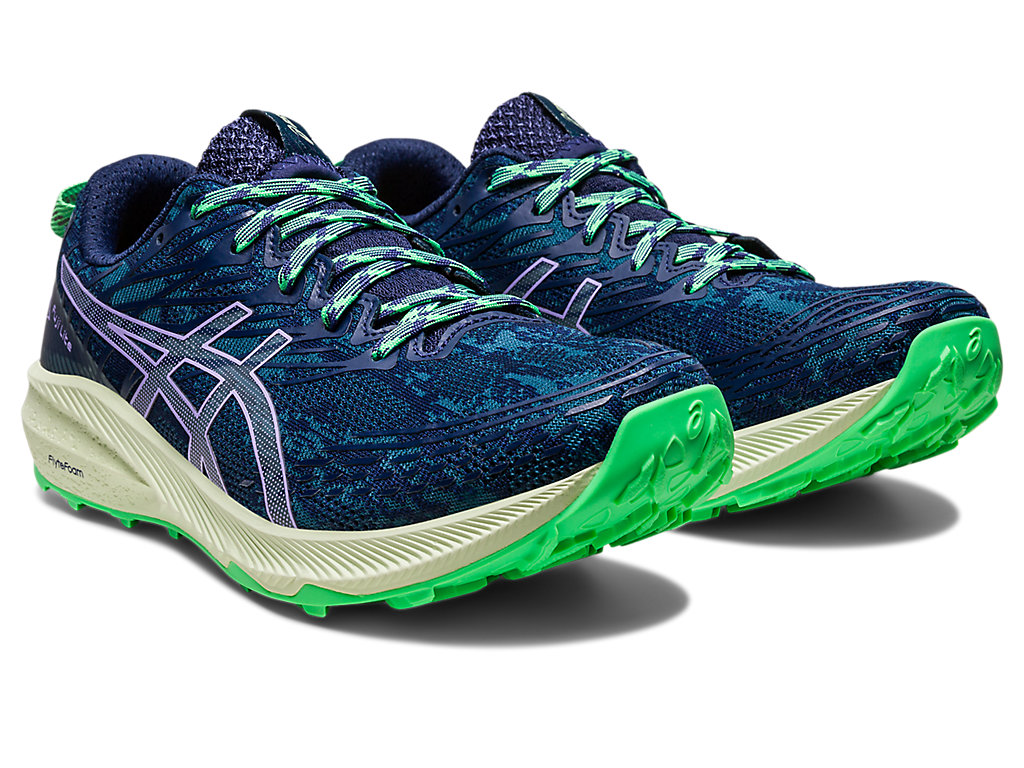 Dámské Trailové Běžecké Boty Asics Fuji Lite 3 Tyrkysové Fialové | 6325-OSAFL