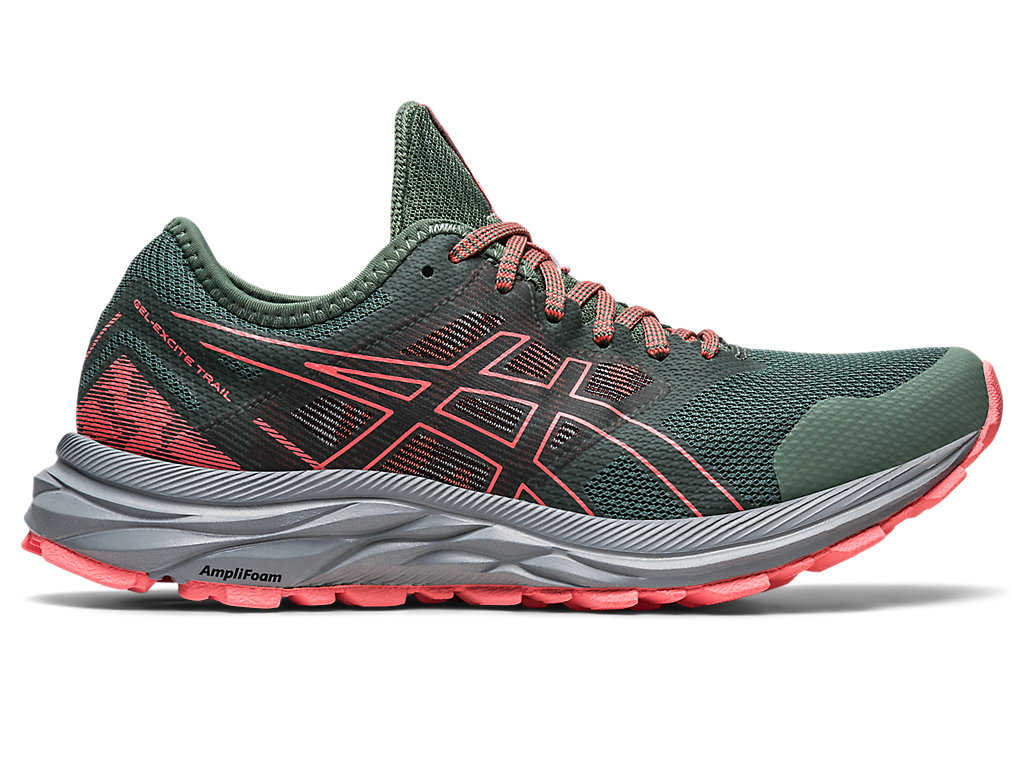 Dámské Trailové Běžecké Boty Asics Gel-Excite Trailové Tmavě Zelene | 9274-BXZTW