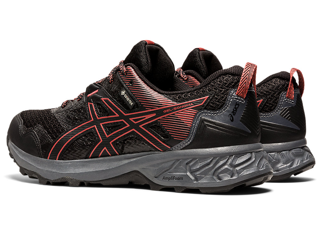 Dámské Trailové Běžecké Boty Asics Gel-Sonoma 5 G-Tx Černé Růžové | 7521-ANRXZ