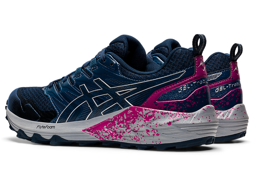 Dámské Trailové Běžecké Boty Asics Gel-Trabuco Terra Blankyt Stříbrné | 5809-TZCPA