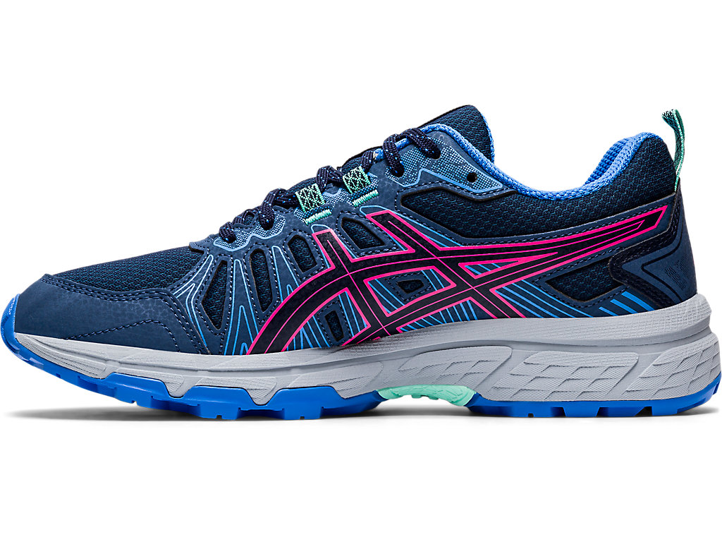 Dámské Trailové Běžecké Boty Asics Gel-Venture 7 Tmavě Blankyt Růžové | 0428-DFNTK