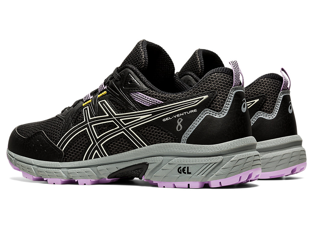 Dámské Trailové Běžecké Boty Asics Gel-Venture 8 Černé Bílé | 0832-KTNIY