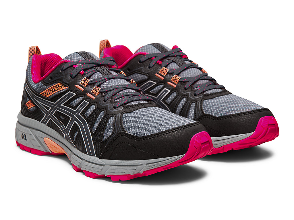 Dámské Trailové Běžecké Boty Asics Gel-Venture 7 Šedé Stříbrné | 0983-RYXHM