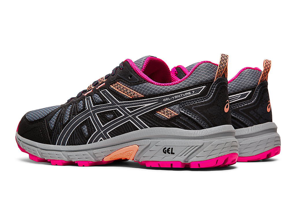 Dámské Trailové Běžecké Boty Asics Gel-Venture 7 Šedé Stříbrné | 0983-RYXHM