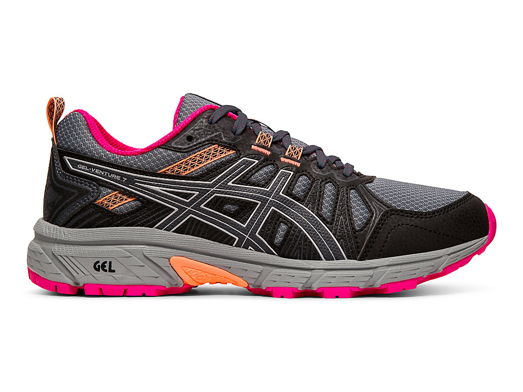 Dámské Trailové Běžecké Boty Asics Gel-Venture 7 Šedé Stříbrné | 0983-RYXHM