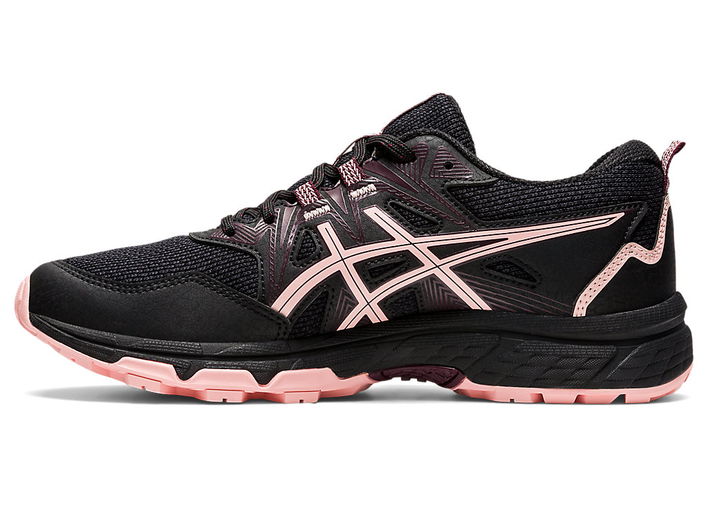 Dámské Trailové Běžecké Boty Asics Gel-Venture 8 Černé Růžové | 1562-NVLDT