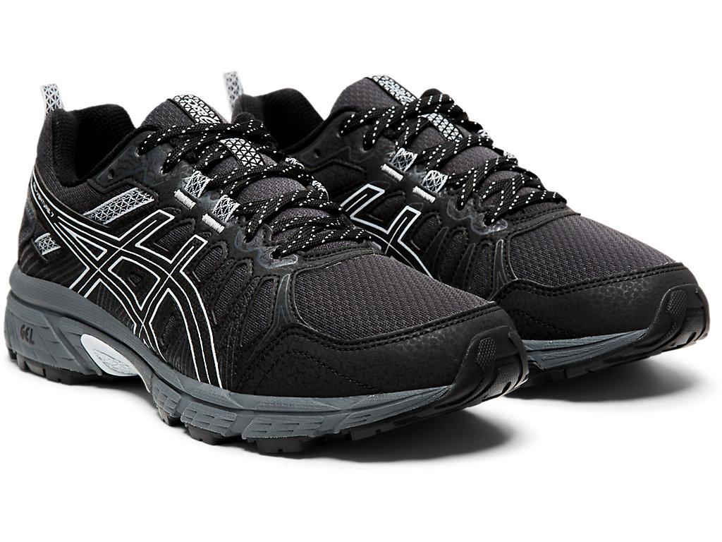 Dámské Trailové Běžecké Boty Asics Gel-Venture 7 Černé Šedé | 4917-KNVSC