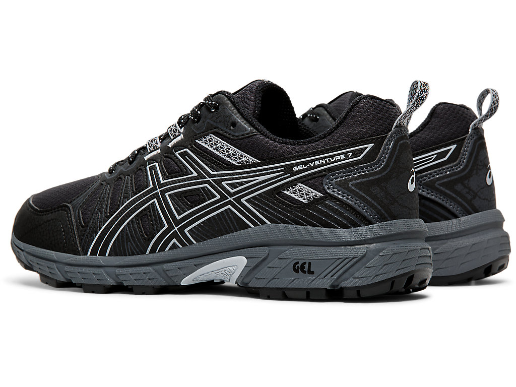 Dámské Trailové Běžecké Boty Asics Gel-Venture 7 Černé Šedé | 4917-KNVSC