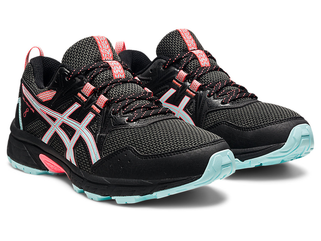 Dámské Trailové Běžecké Boty Asics Gel-Venture 8 Černé Blankyt | 5837-ETXKR