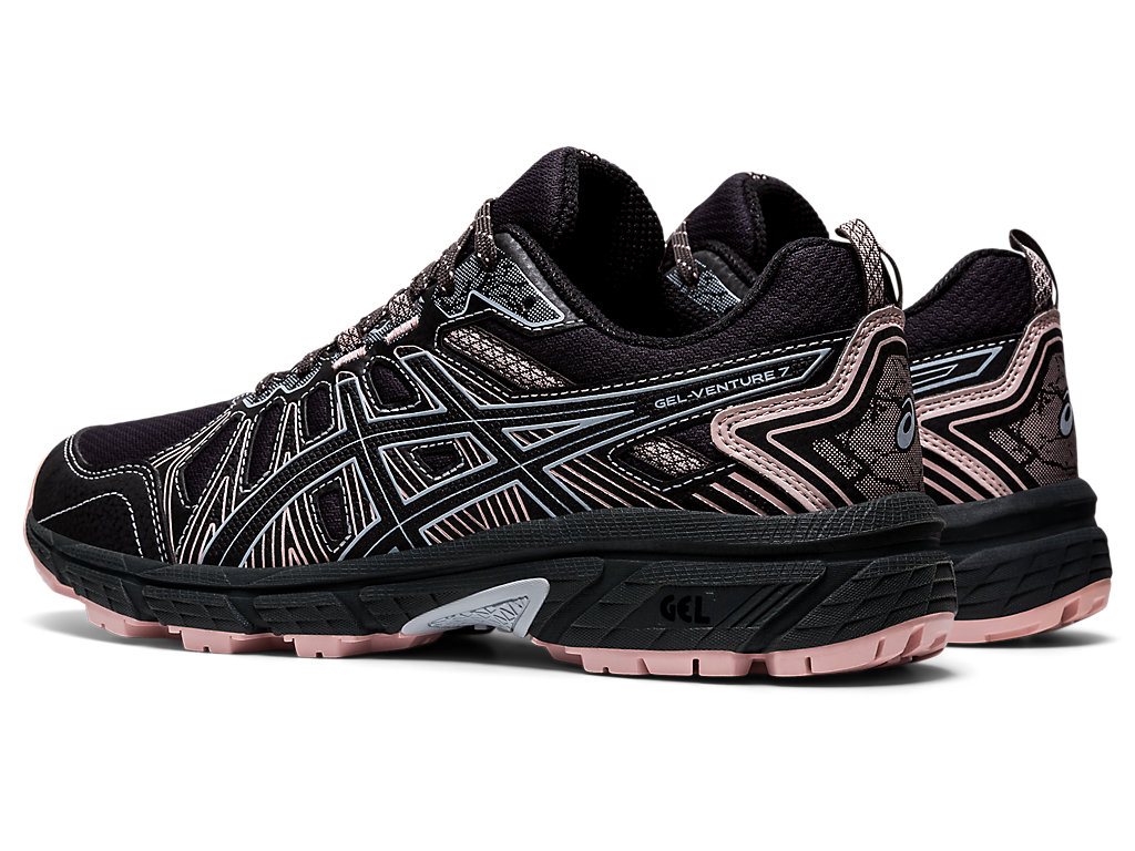 Dámské Trailové Běžecké Boty Asics Gel-Venture 7 (D) Tmavě Šedé Černé | 6379-TXRMU