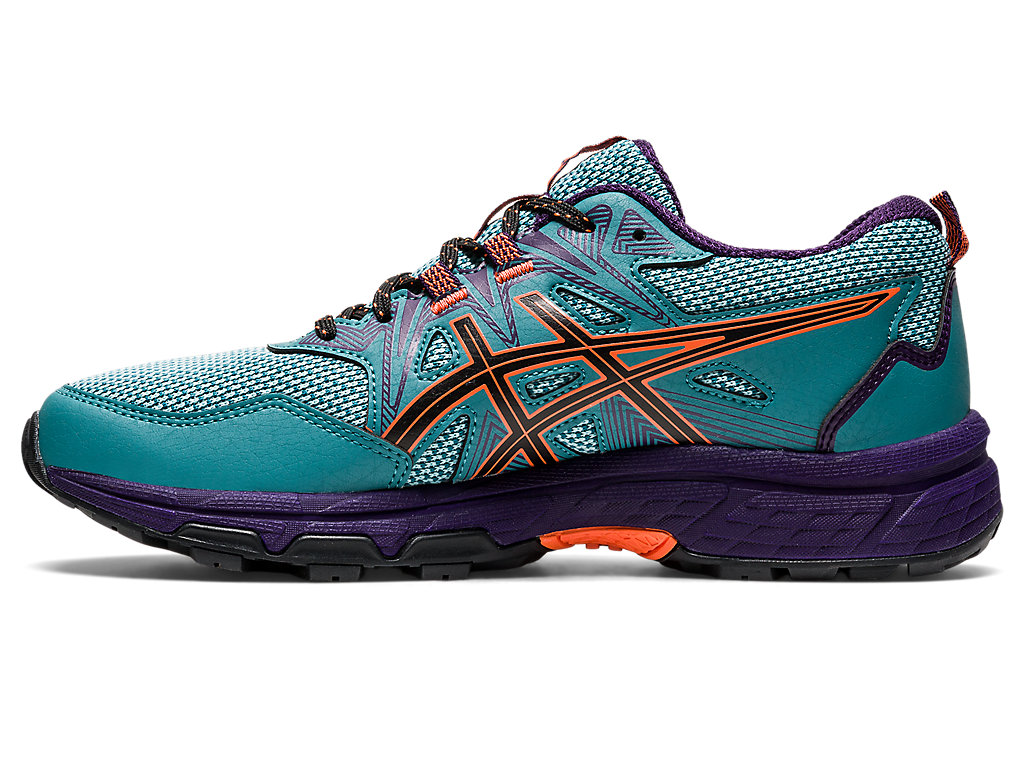 Dámské Trailové Běžecké Boty Asics Gel-Venture 8 Tmavě Zelene Oranžové | 6714-MIUDJ