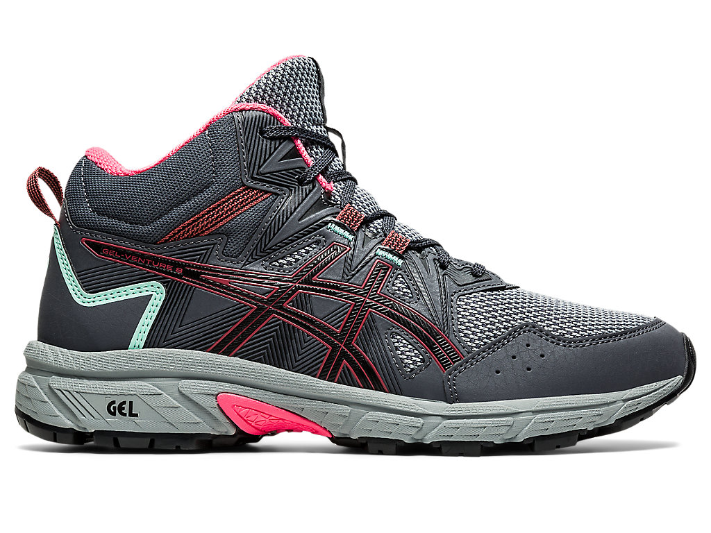 Dámské Trailové Běžecké Boty Asics Gel-Venture 8 Mt Šedé Růžové | 8162-JPNHF