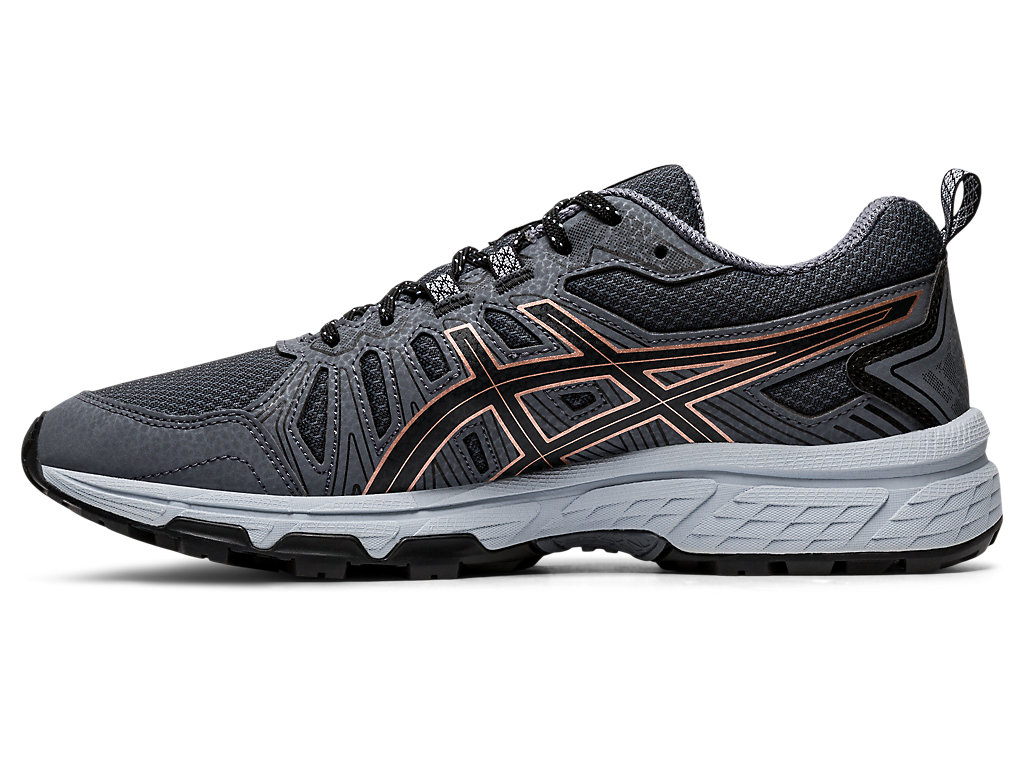 Dámské Trailové Běžecké Boty Asics Gel-Venture 7 Tmavě Šedé | 9314-MSHXB