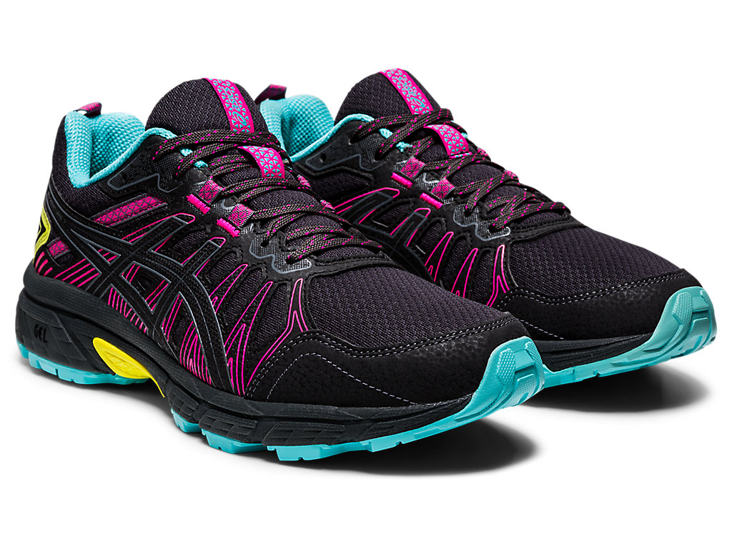 Dámské Trailové Běžecké Boty Asics Gel-Venture 7 Tmavě Šedé | 9570-XRHZP