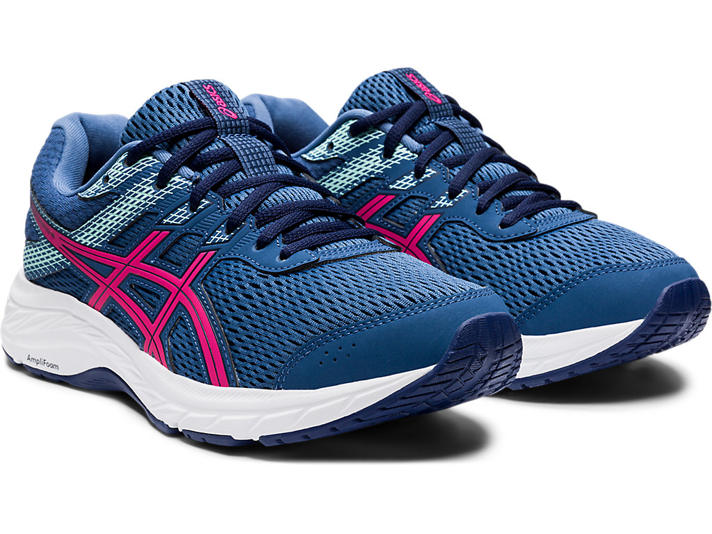 Dámské Trekové Boty Asics Gel-Contend 6 Tmavě Šedé Růžové | 7628-PWDLX