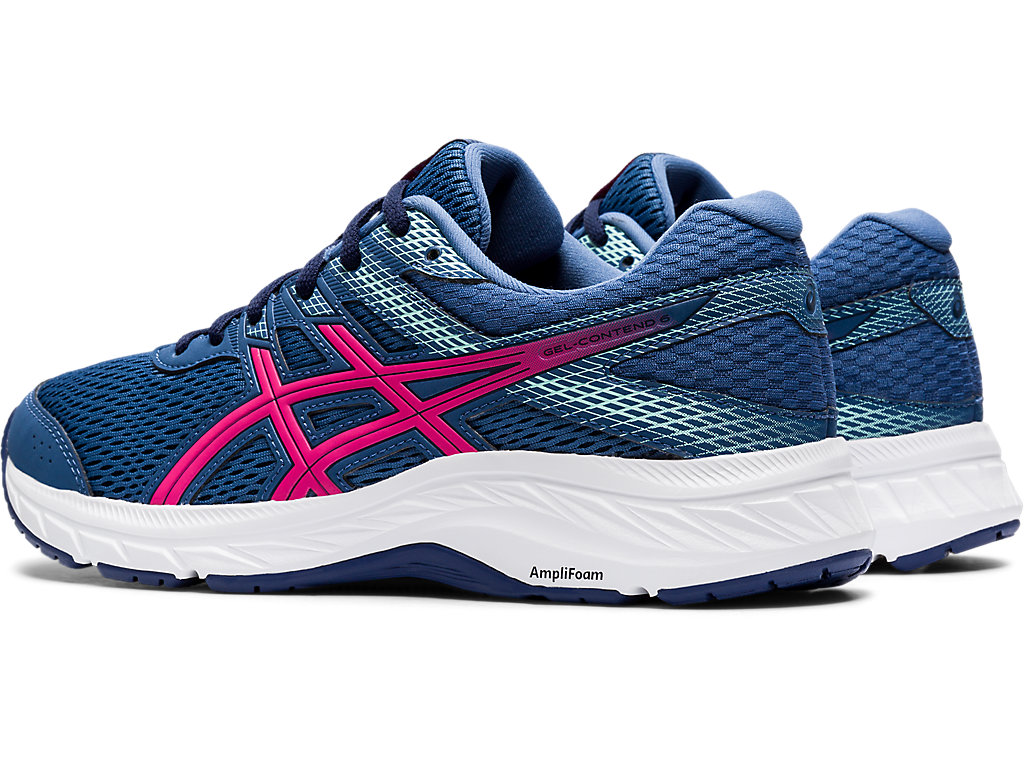 Dámské Trekové Boty Asics Gel-Contend 6 Tmavě Šedé Růžové | 7628-PWDLX