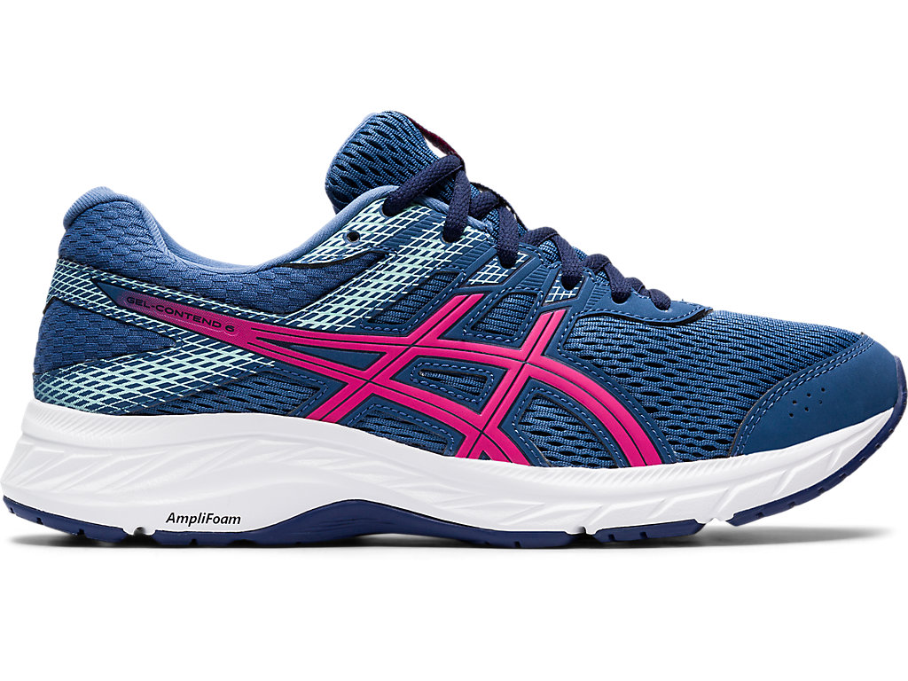 Dámské Trekové Boty Asics Gel-Contend 6 Tmavě Šedé Růžové | 7628-PWDLX