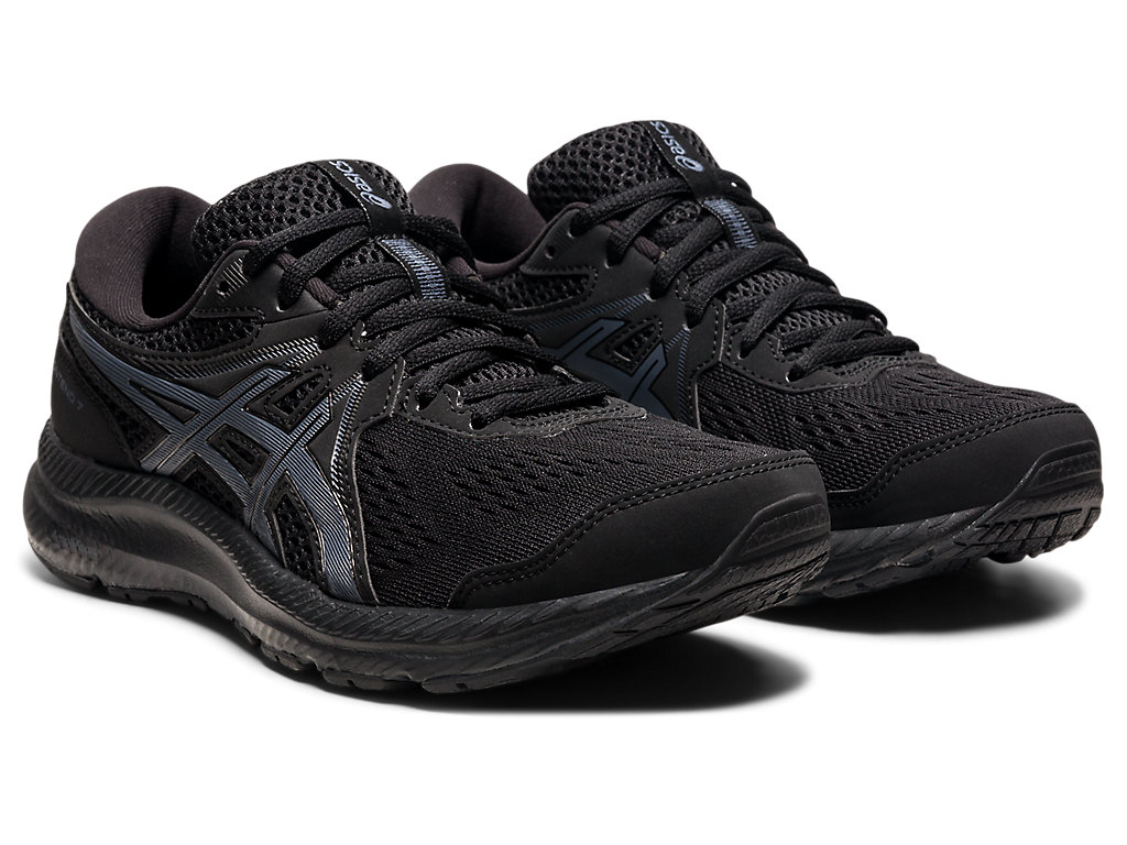 Dámské Trekové Boty Asics Gel-Contend 7 Černé Šedé | 0874-QTCXZ