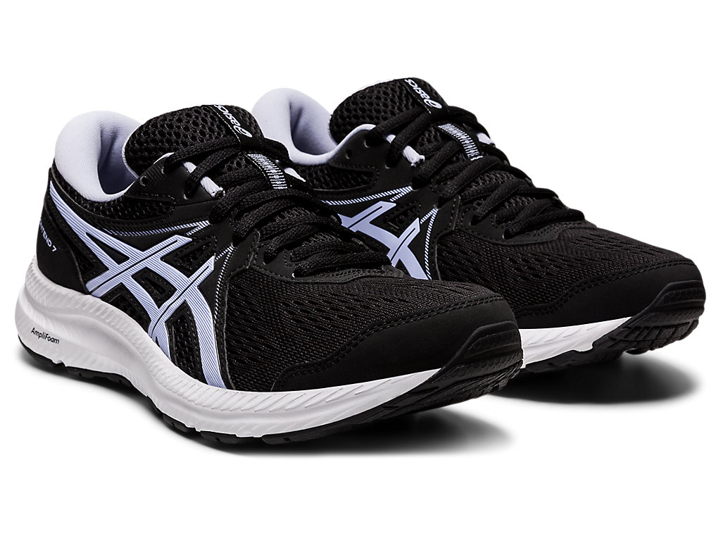 Dámské Trekové Boty Asics Gel-Contend 7 Černé Fialové | 6380-ZLETJ