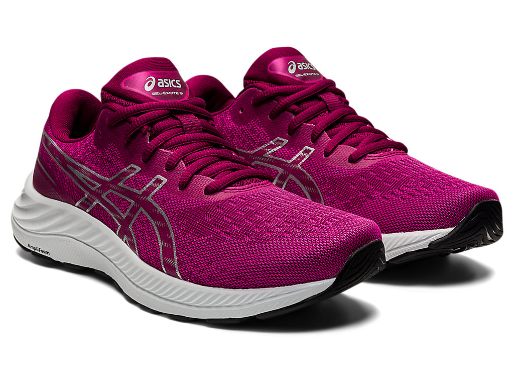 Dámské Trekové Boty Asics Gel-Excite 9 Fuchsie Červené Stříbrné | 8309-COTLA