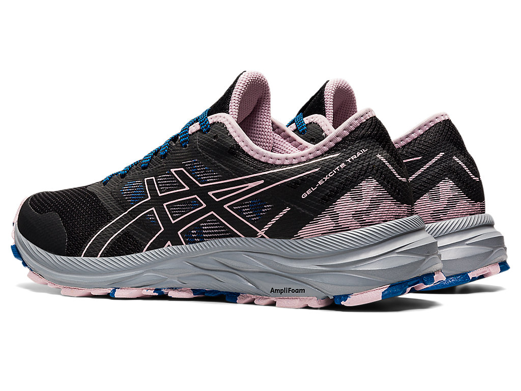 Dámské Trekové Boty Asics Gel-Excite Trailové Černé Růžové | 6871-KVHZR