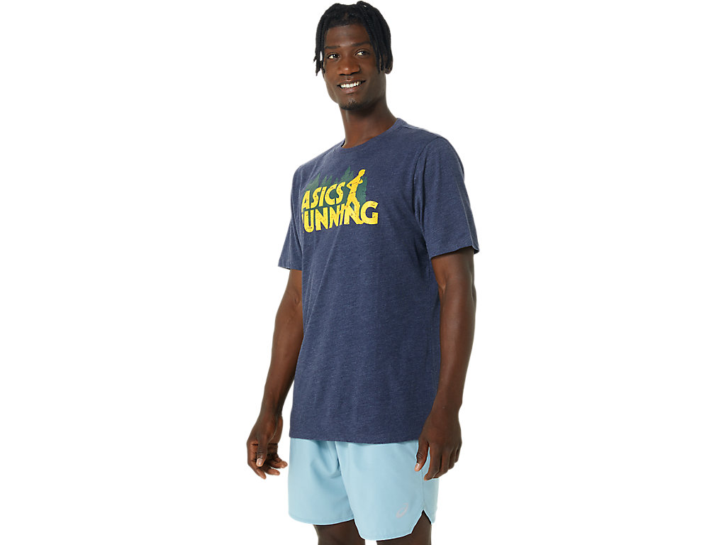 Dámské Tričko Asics Evergreen Trailové Run Tee Tmavě Blankyt | 8507-CVRWJ