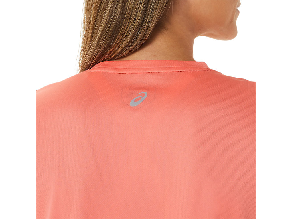 Dámské Tričko Asics Fujitrail Logo Sleeve Růžové | 8179-RPXGU