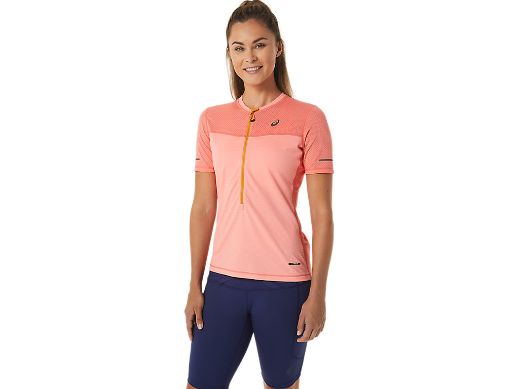 Dámské Tričko Asics Fujitrail Sleeve Růžové | 1709-UETHK