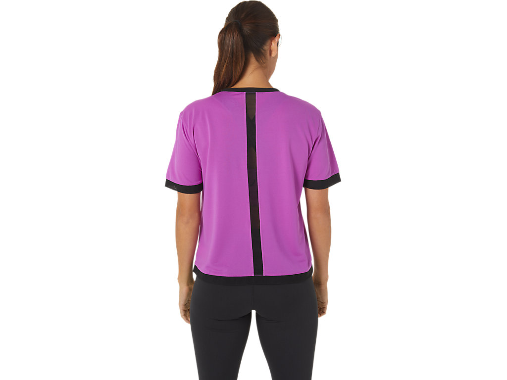 Dámské Tričko Asics Kate Mesh Sleeve Fialové | 6015-ZUEKN