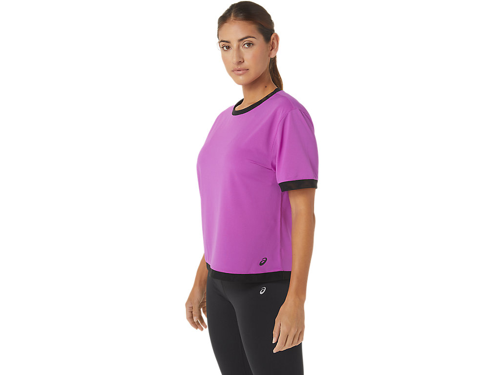 Dámské Tričko Asics Kate Mesh Sleeve Fialové | 6015-ZUEKN