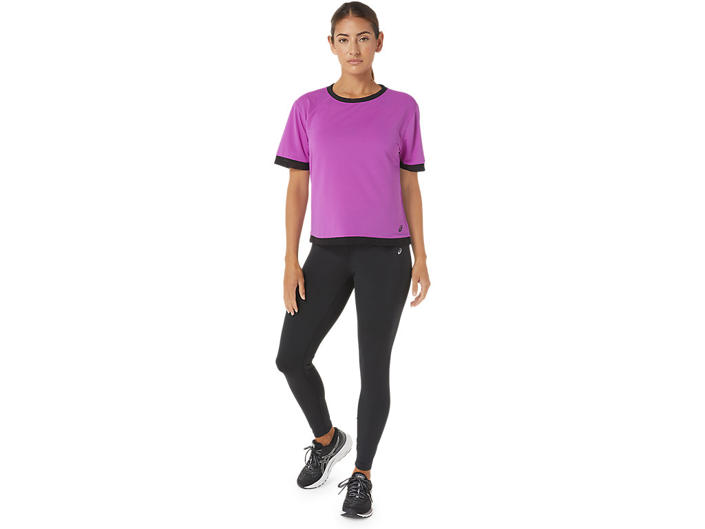 Dámské Tričko Asics Kate Mesh Sleeve Fialové | 6015-ZUEKN