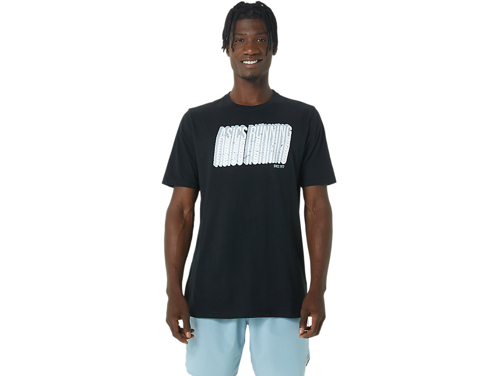 Dámské Tričko Asics Long Abstract Logo Tee Černé | 7029-XNUCF