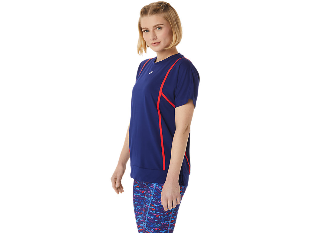 Dámské Tričko Asics New Strong 92 Sleeve Blankyt Červené | 9743-UTQIF