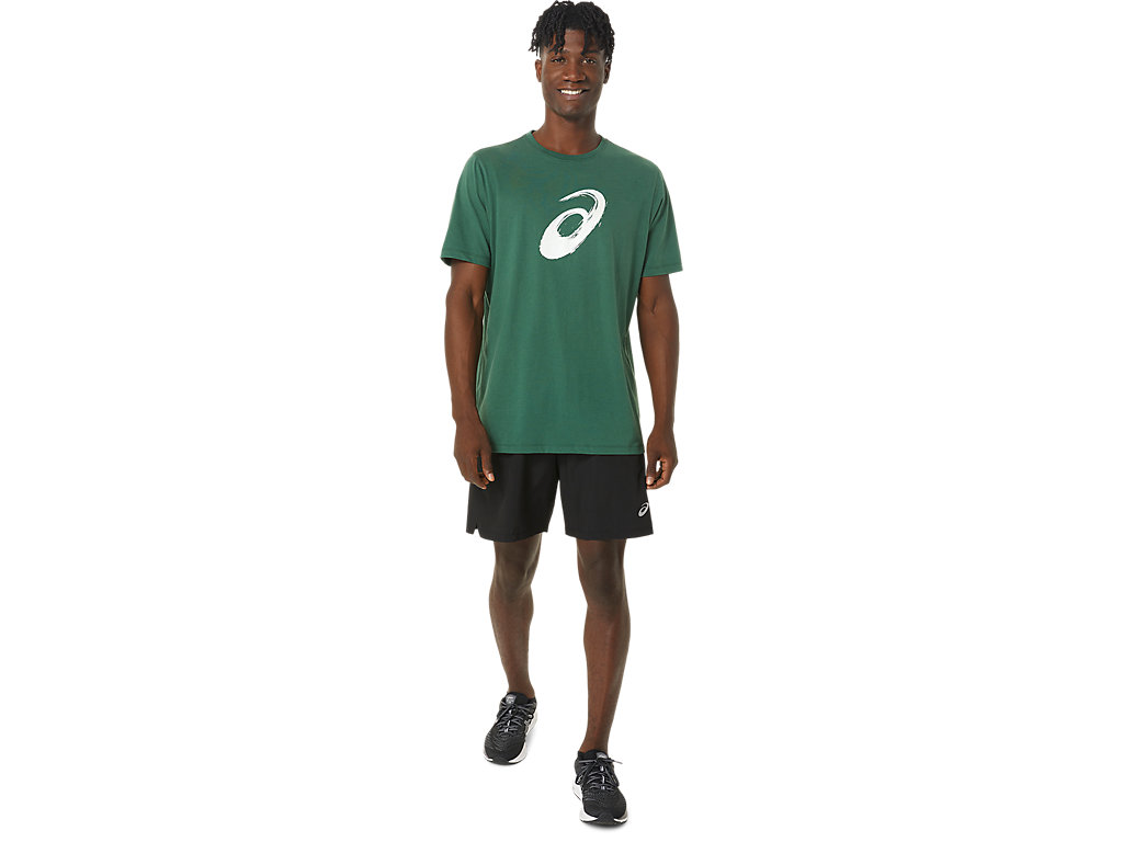 Dámské Tričko Asics Paintbrush Sleeve Tee Zelene | 1305-LQBJU