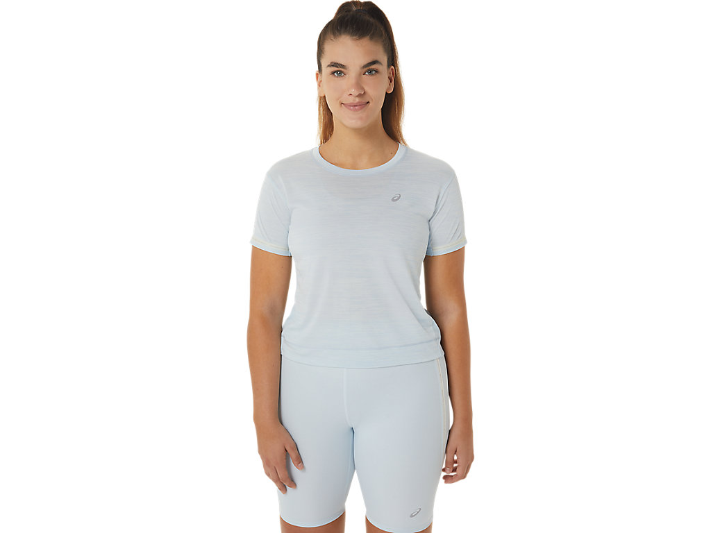 Dámské Tričko Asics Race Crop Blankyt Krém | 5239-FGHJA