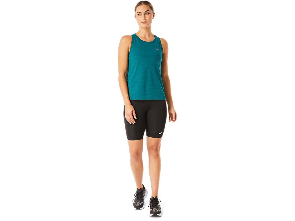 Dámské Tričko Asics Race Tank Tmavě Zelene | 9268-KESTC