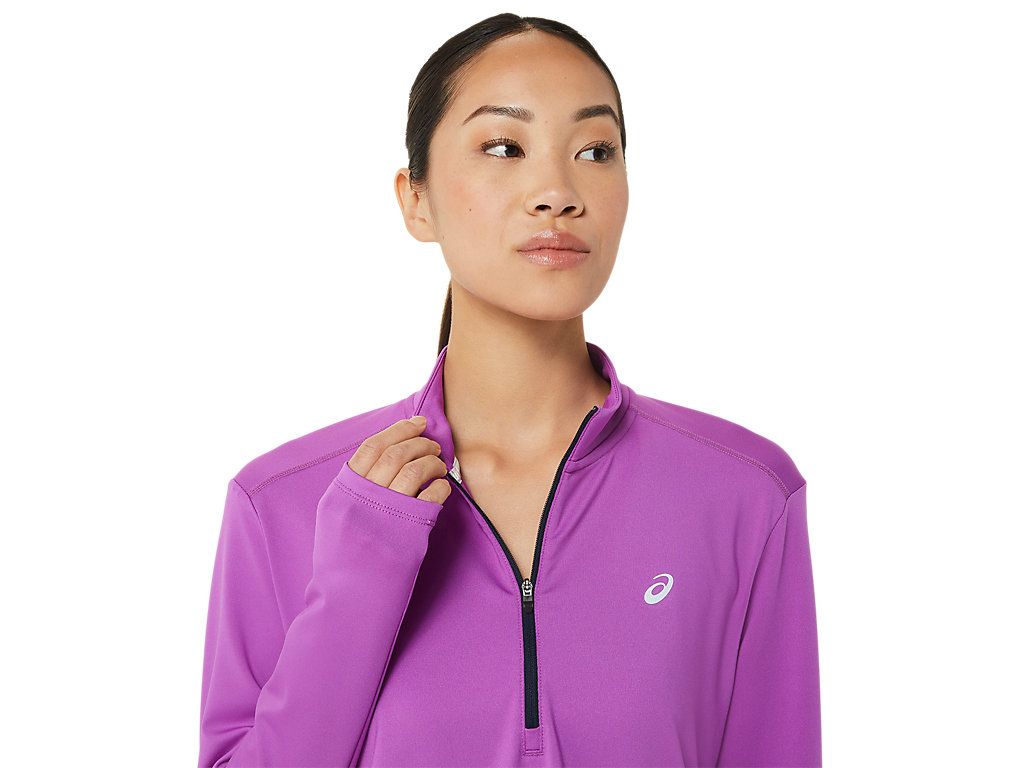 Dámské Tričko Asics Ready-Set Half Zip Fialové Blankyt | 9406-QWERJ