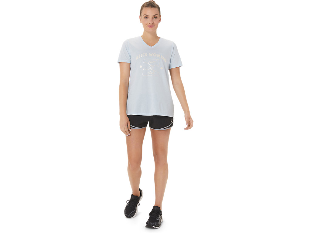 Dámské Tričko Asics Run Club V-Neck Blankyt | 5739-PNDQH