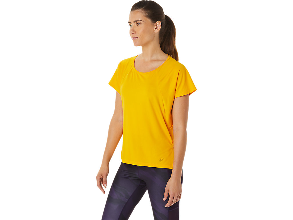 Dámské Tričko Asics Side Slit Sleeve Žluté | 9307-MIHTD